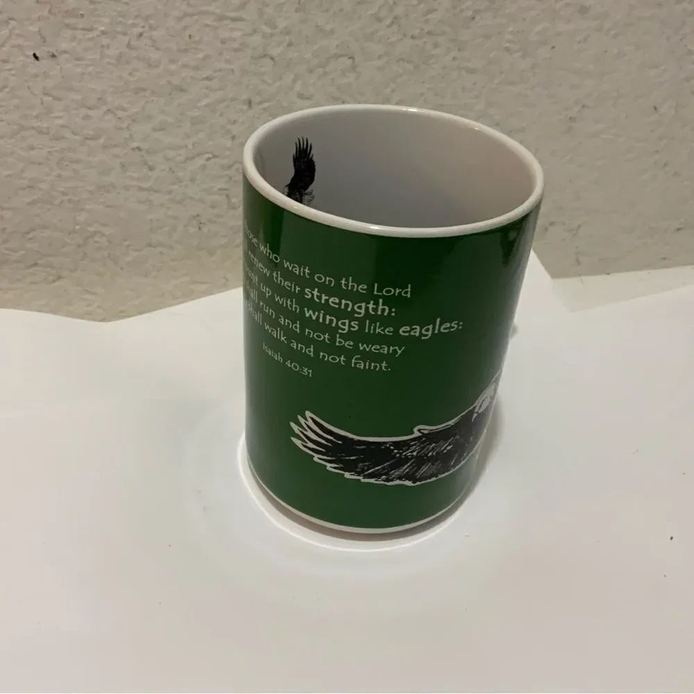 Inspirational Mug with Isiaah 40:31 Bible Scripture Verse,